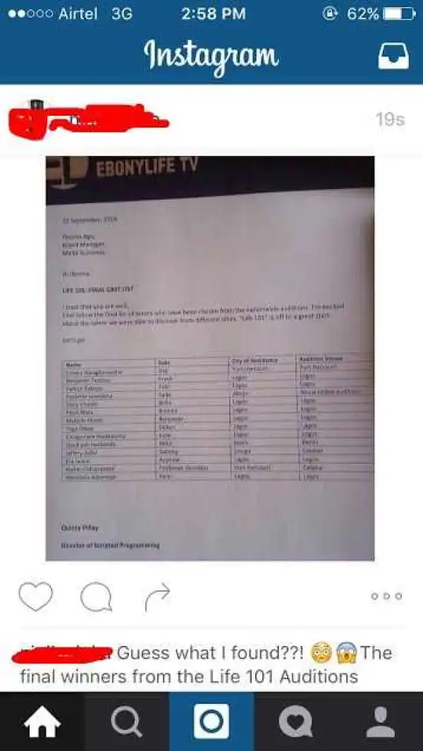 Life 101 Auditions... You all need to See this.